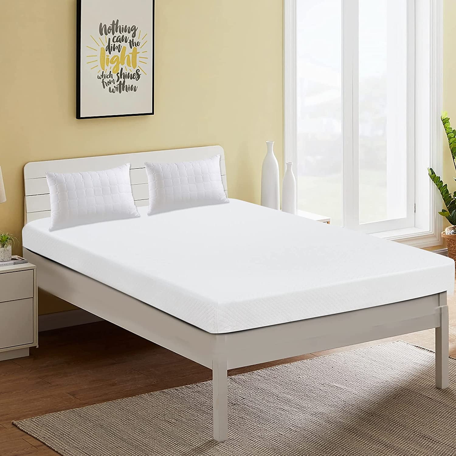 YRLLENSDAN 5 Inch Gel Memory Foam Mattress Medium Firm Mattresses Bed