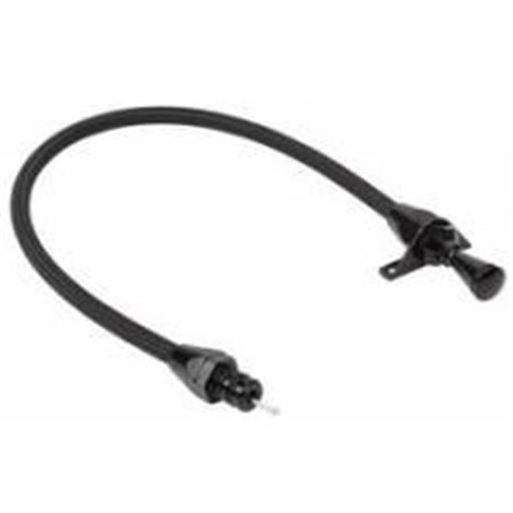 Lokar XTD-30PGFM Midnight Series Hi-Tech Flexible Braided Stainless Transmission Dipstick for GM Powerglide