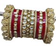 thumbnail image 1 of Ensemble de Mariée Chuda Traditionnel Marron, 1 of 1