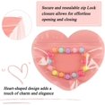 thumbnail image 5 of 100pcs Small Bags for Small Business, 3.5x5 inch Heart-Shaped Jewelry Bags Clear Mylar Ziplock Baggies Cute Packaging Supplies for Bracelets Sample, 5 of 16