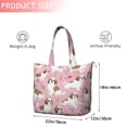thumbnail image 4 of Shih Tzu Dogs and Pioneer Flower Travel Tote Bags for Women Carry On,Large Weekender Bags for Women Travel,Multi Functional Duffle Bag for Work,Shopping,Sports, 4 of 5