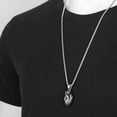 thumbnail image 5 of GKNET Solid Stainless Steel Mens Anatomical Real Human Heart Pendant Necklace, 5 of 8