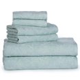 thumbnail image 1 of Affinity Linens ADC6PCT-CBL Luxurious Fine Cotton Jacquard Solid Towel Set, Crystal Blue - One Size, 6 Piece, 1 of 1