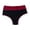 Red, variant on Gyujnb Women High Waist Color Block High Cut Bikini Panties for Stretchy Breathable Fresh Antimicrobial Daily Wear,XL