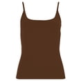 thumbnail image 6 of VNKIDY Womens Solid Color Spaghetti Strap Tank Top Square Neck Sleeveless Basic Casual Layering Camisole Top For Summer Daily Wear Brown M, 6 of 7