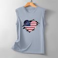 thumbnail image 5 of IROINNID Patriotic Shirts for Women Round Neck Tank Summer Casual Tops Regular Vest Tops Sleeveless Tops 4th Of July, 5 of 5