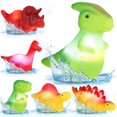thumbnail image 3 of 6Pcs Light Up Bath Toys Colorful Dinosaur Bath Toy Cute Cartoon Waterproof, 3 of 8