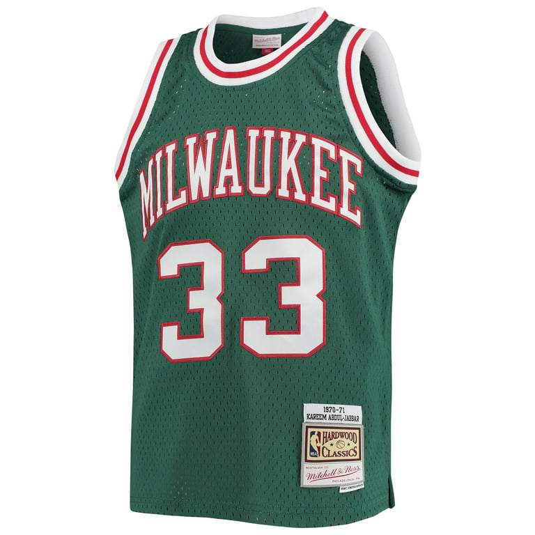  Kareem Abdul-Jabbar Milwaukee Bucks Men's 1970-71 Green  Swingman Jersey (Medium) : Sports & Outdoors