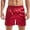 Red, variant on hotojiny Mens Silk Pajama Shorts Satin Elastic Waist Soft Pj Bottoms Comfy Plus Size Boxer Shorts Sleepwear Loungwear