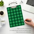 thumbnail image 5 of FMSHPON Plaid Green Clipboard Hardboard Wood Nursing Clip Board and Pull for Standard A4 Letter 13x9 inches, 5 of 8