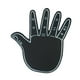 thumbnail image 2 of Guantes gigantes de espuma EVA para manos, dedos de espuma gigantes, divertidos y cómodos para animadoras. negro, 2 of 9
