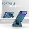 thumbnail image 7 of for iPhone Air Case, Built-in Kickstand, Compatible with Magsafe, Luxury Military-Grade Armor Shockproof Drop Protective Rugged Cover Hybrid Cell Phone Case for iPhone Air - Darkblue, 7 of 7