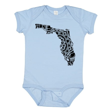 

Inktastic Florida Silhouette Mandala Gift Baby Boy or Baby Girl Bodysuit