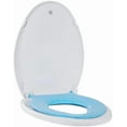 thumbnail image 2 of Potty Training Toilet Seat, 19" Elongated with Built-In Soft Quiet-Close Lid, Magnetic Blue Kids Seat and Non-Slip Design, Easy to Install and Clean, 2 of 6