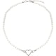 thumbnail image 1 of Collar de perlas, collar de corazón de amor, gargantilla, cadena de clavícula para mujeres y niñas, 1 of 6