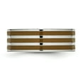thumbnail image 3 of Titanium Brown Enamel Flat 8mm Polished Band, 3 of 6