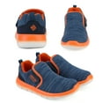 thumbnail image 3 of Dream Pairs Kids Boys & Girl Lightweight Running Shoes, Breathable Athletic Slip On Casual Walking Sneakers Shoes Navy/Orange Size 1 Little Kid, 3 of 10
