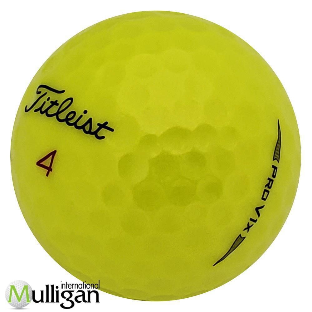 Mulligan -  60 Titleist Pro V1x 2021 Yellow 5A Recycled Used Golf Balls