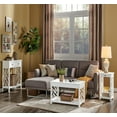 thumbnail image 3 of Alaterre Furniture Coventry 36 in. Coffee Table, End Table with Tray Shelf and Console/Sofa Table, White, 3 of 10