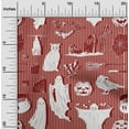 thumbnail image 2 of oneOone Viscose Chiffon Maroon Fabric Halloween Sewing Craft Projects Fabric Prints By Yard 42 Inch Wide, 2 of 4