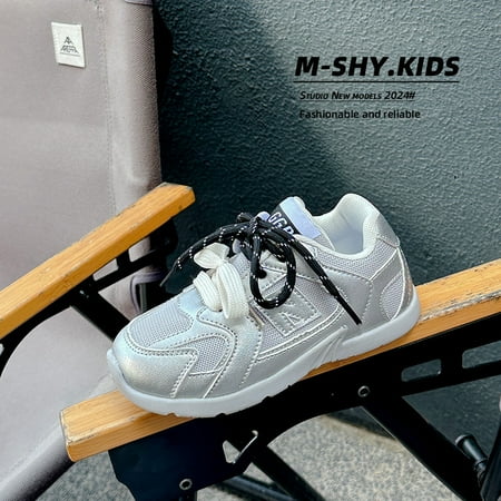

Children‘s Despair Shoes 2024 Autumn New Boys‘ Soft-soled Casual Shoes Girls‘ N-word Forrest Gump Shoes