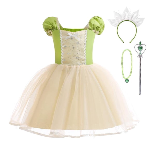 Disfraz elegante de princesa Daisy con accesorios, 4T