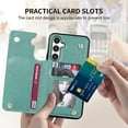 thumbnail image 3 of Compatible with Samsung Galaxy A14 5G Case Wallet with Card Slot Butterfly Embossing Flip Leather Magnetic Clasp Protective Phone Case for Samsung Galaxy A14 Case Wallet(Green-6.6 inch), 3 of 14