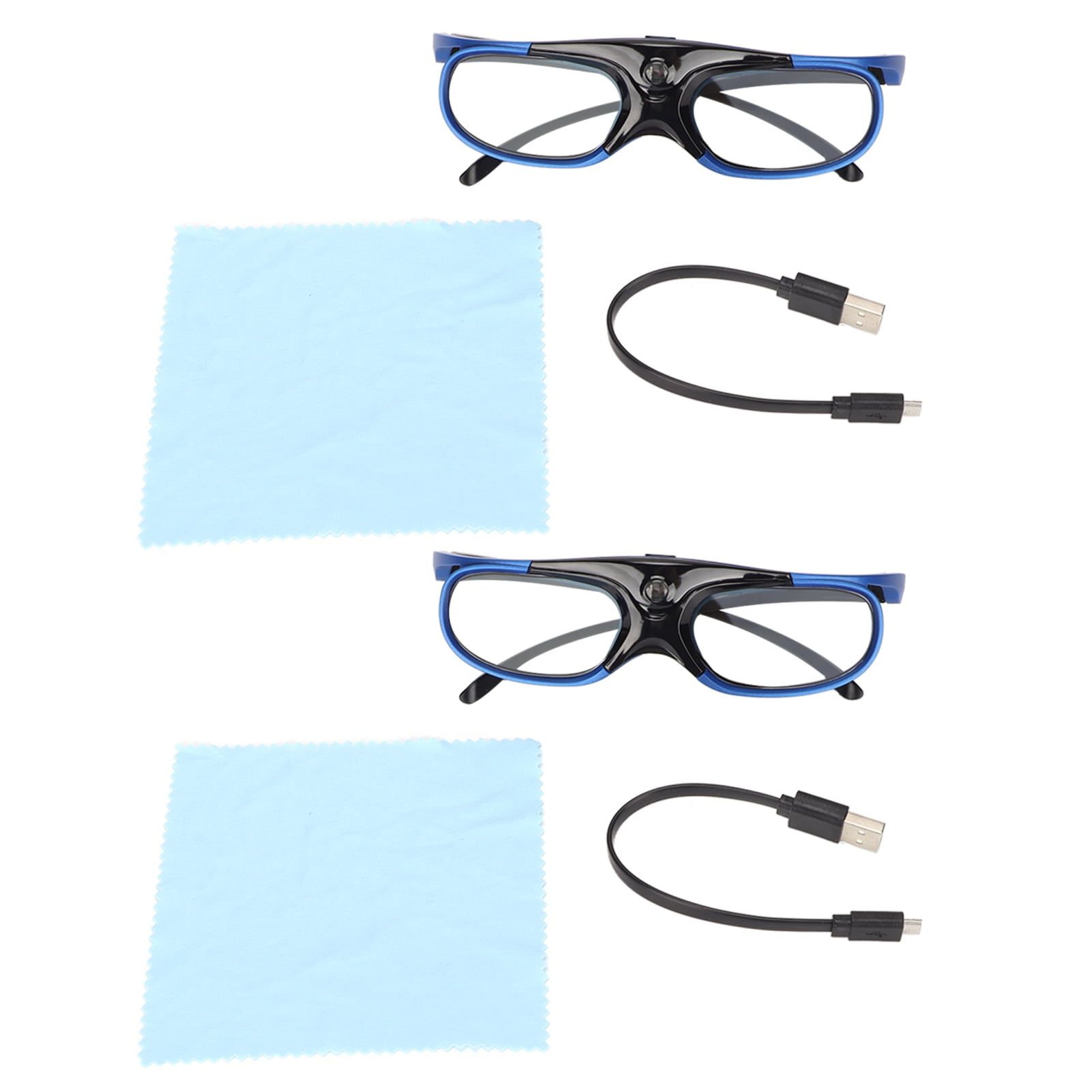 3D Active Shutter Glasses, Quick Compatibility Rechargeable DLP Link 3D Glasses For ZX4 H1 For