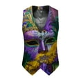 thumbnail image 4 of Men Suit Vest Novelty 𝐌𝐚𝐫𝐝𝐢 𝐆𝐫𝐚𝐬 Vests Gothic Formal Waistcoat Vintage Graphic Print Tuxedo Vests for 𝐂𝐚𝐫𝐧𝐢𝐯𝐚𝐥 𝐏𝐚𝐫𝐚𝐝𝐞, 4 of 4