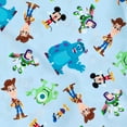 thumbnail image 5 of Disney Pixar Toy Story Pixar Monsters Inc. Mickey Mouse D100 Woody Buzz Lightyear Donald Duck Toddler Boys Rash Guard and Swim Trunks Outfit Set Infant to Toddler, 5 of 5
