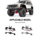 thumbnail image 2 of Eje Trasero Vogacara RC GOFFLOW CNC para 1/10 Axial SCX10 Crawler Accesorios Negro, 2 of 6