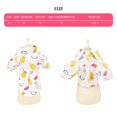thumbnail image 2 of Ropa para cachorros, camisa de solapa con estampado de piña, camiseta polo de verano, ropa para mascotas, ropa para perros (rosa), 2 of 5