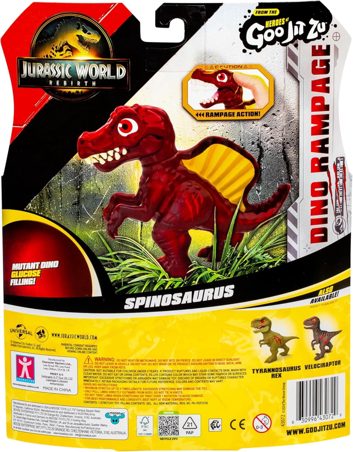 HEROES OF GOO JIT ZU JURASSIC WORLD S6 W1 HERO PK SPINOSAURUS