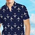 thumbnail image 3 of Camisa de manga corta con botones y estampado floral, blusa cómoda de moda para el verano, 3 of 5
