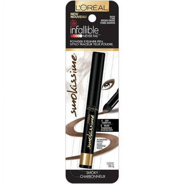 L'Oreal Paris Infallible Smokissime Powder Eyeliner Pen, Brown