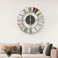 thumbnail image 4 of 50cm Wall Clock Accurate Roman Numberal Bedroom Living Room Hanging Clock, 4 of 14