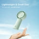 thumbnail image 4 of Handheld Portable Fan with Powerful Motor,LED Display,5000mAh Battery,5 Wind Speeds,Lanyard; Summer Essentials USB Rechargeable Hand held Fan for Travel,Beach,Makeup,Concerts-Pink, 4 of 5