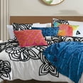thumbnail image 6 of Rochelle Porter Design Wild Out Tufted 3-Piece Duvet and Sham Set Cotton Black Full/Queen All Season, Adult, 6 of 6