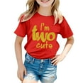 thumbnail image 4 of MEZZALL 2nd Birthday T-Shirts For Toddler Girls Im Two Cute Shirt Girl 2 Years Old Second Birthday, Red, 10-11 Years, 4 of 4
