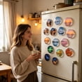 thumbnail image 5 of 10Pcs Acrylic DIY Fridge Magnet Kit, Magnetic Refrigerator Picture Frames, Photo DIY, Clear Acrylic with Adhesive Backing, Suitable for Crafts, Kitchen, Classroom, Party & Office Decoration, A, 5 of 6