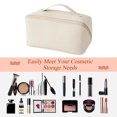 thumbnail image 4 of Estuche Cosméticos Organizador Accesorios para El Cuidado La Piel Almacenamiento Estético (blanco), 4 of 9