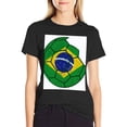 thumbnail image 4 of T-shirt Brazilian Football  Soft Cotton Adult Heat-Transfer Graphic T-Shirt - 180g Breathable Fabric, Unisex Summer Casual Wear with Durable Heat-Printed Design, 4 of 10