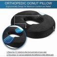 thumbnail image 4 of Donut pillow Hemorrhoid pillow for office chair Orthopedic pain relief pillow Coccyx pressure sore pillow for pregnant women Postpartum sciatica pillo, 4 of 5