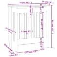 thumbnail image 4 of vidaXL MDF Radiator Cover White 78 cm, 4 of 4