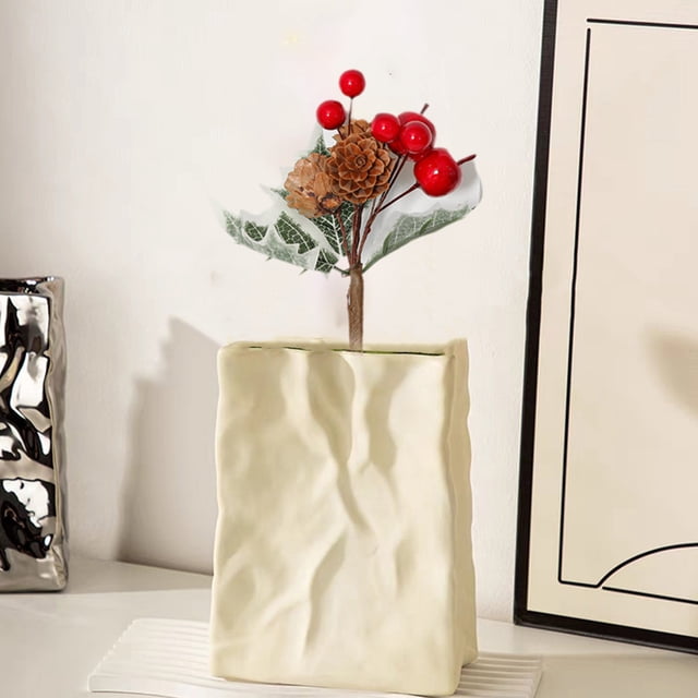 Décorations de Pomme de Pin de Noël, Piques et Pulvérisateurs Artificiels de Noël, Branches de Baies Rouges avec Feuilles de Houx pour Arbre de Noël, Couronne de Noël, Offres du Jour en Liquidation