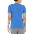 thumbnail image 2 of Athletic Works Women's Core Active Short Sleeve V-Neck T-Shirt, Sizes XS-XXL, 2 of 2
