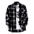 thumbnail image 1 of Camisa De Franela A Cuadros De Manga Larga Para Hombre, 1 of 6