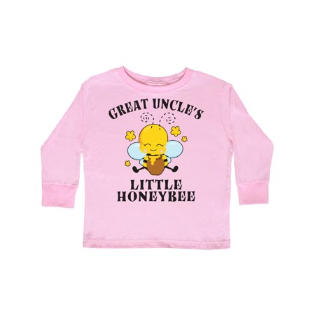 

Inktastic Cute Bee Great Uncle s Little Honeybee with Stars Gift Toddler Boy or Toddler Girl Long Sleeve T-Shirt