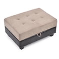 thumbnail image 6 of Glory Furniture Gallant Microsuede Ottoman in Mocha, 6 of 7