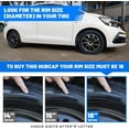 thumbnail image 7 of Universal 16 inch Hub Caps Wheel Covers for Cars Set of 4 Fits Most Cars Hubcaps for Truck SUV Accessories (Silver Lacquer & Black Lacquer), 7 of 7
